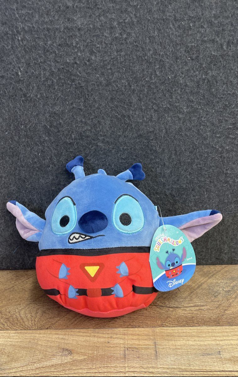 Plush Toy Lot 4 Disney Squishmallows Stitch Curious George Jake Lady