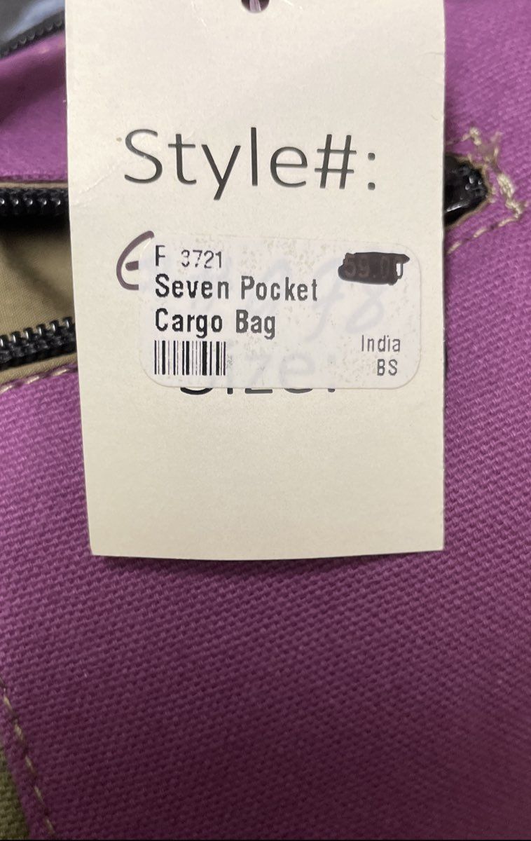 Blue Sky Seven Pocket Cargo Bag Patchwork Crossbody NWT Boho Floral Canvas