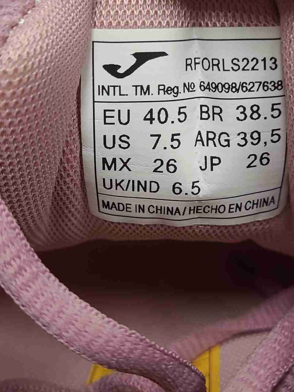 Joma R. Fortune Women's Running Shoes Pink Size 7.5 DS