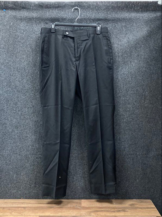 Calvin Klein Men's Black Stretch Wrinkle Resistant Dress Pants Sz 32x30 NWT