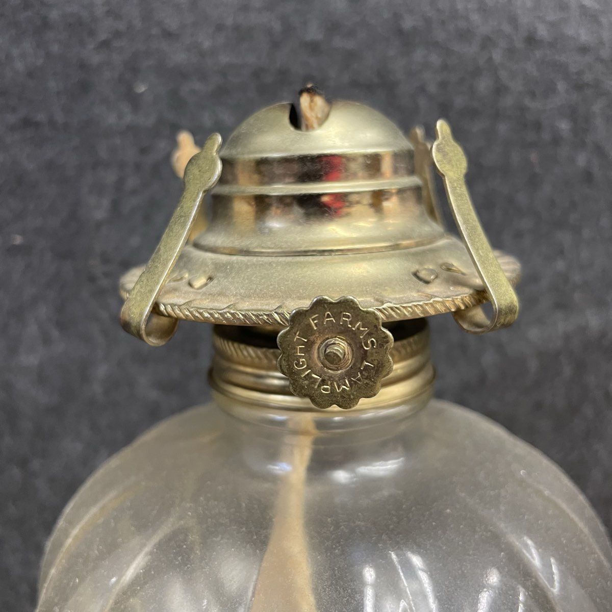 Vintage Style Glass Oil Lamp