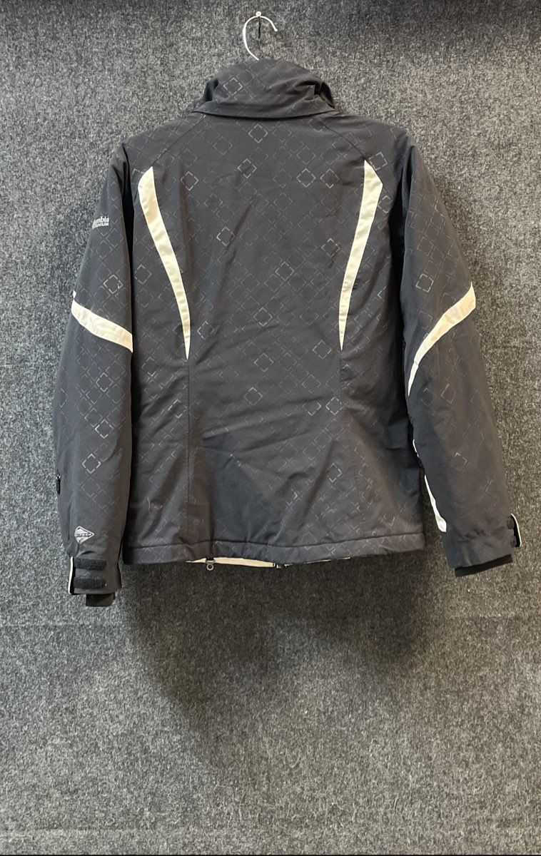 Columbia Women's Titanium Omni-Heat Ski Jacket Black Geometric Print Sz S