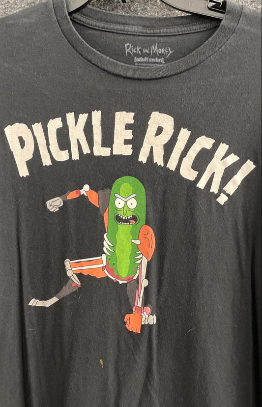 Rick and Morty Pickle Rick Graphic T-Shirt Adult Swim Ripple Junction Sz XL