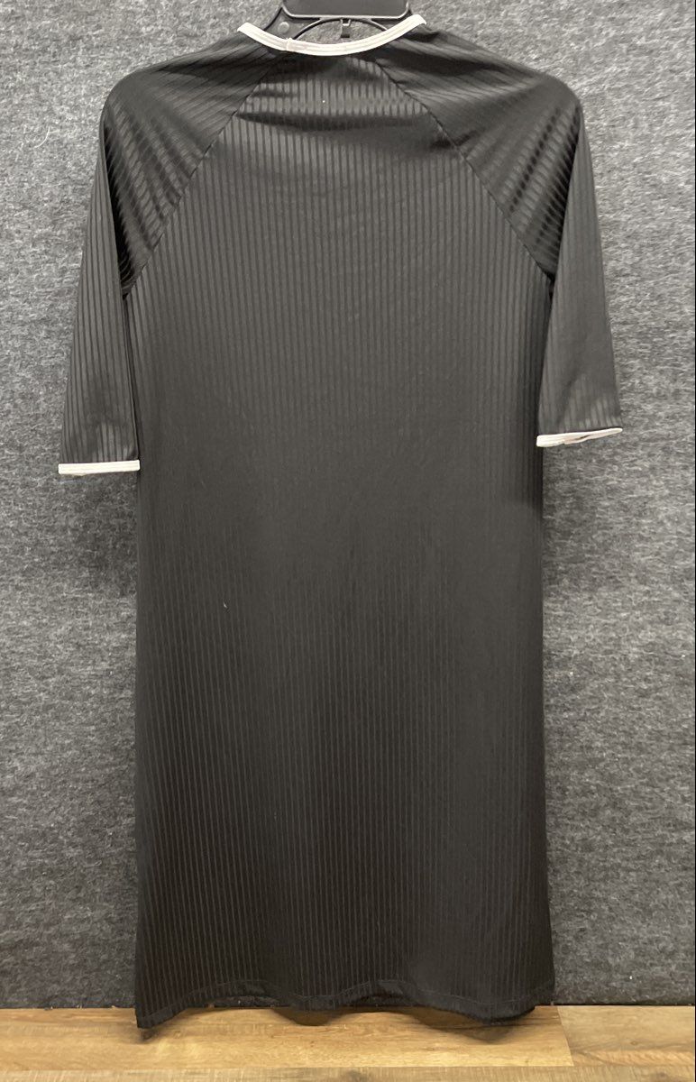 TRY Women's Black Ribbed Faux Henley Nightgown Cover Up NWT Size 18