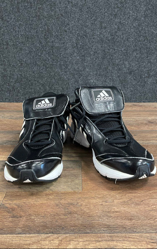 Adidas PowerAlley Trainer Black White Baseball Turf Shoes Men's Size 13