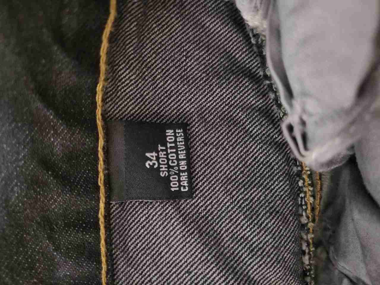 Craze Men's Faded Black Utility Moto Jeans Contrast Stitch Paneled NWT Sz 34