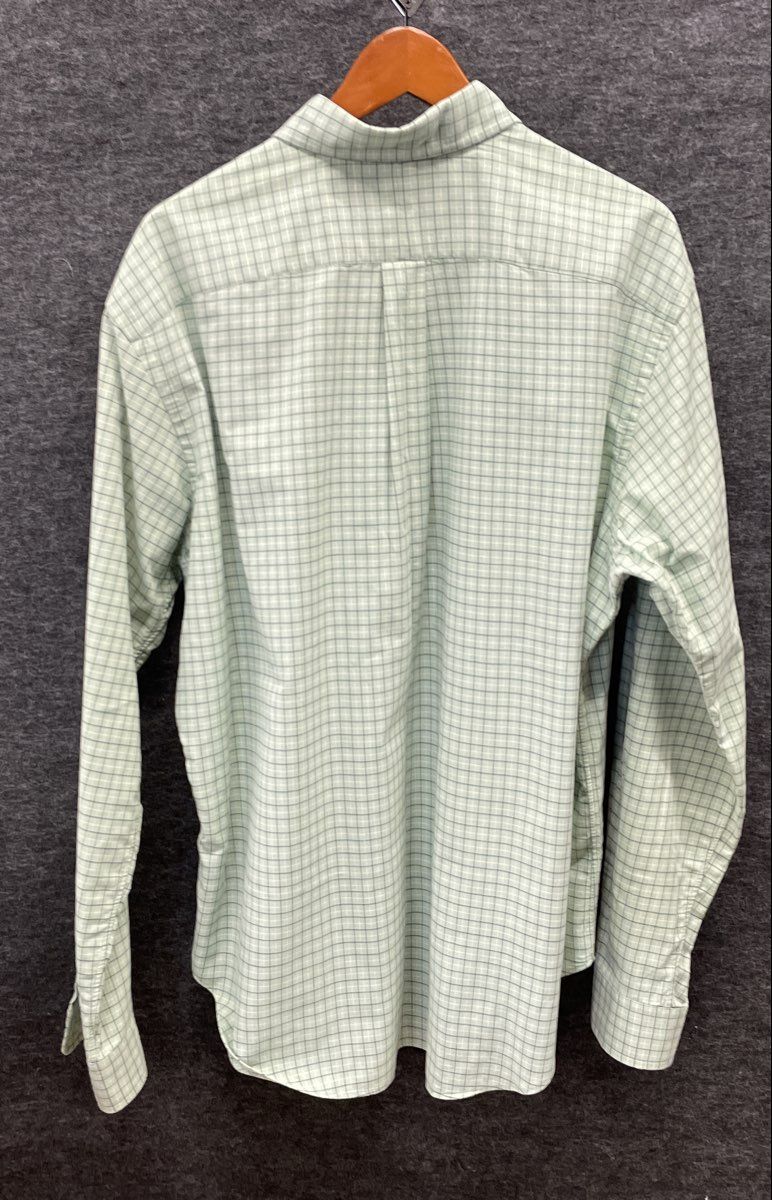 Ralph Lauren Men's Green Plaid Classic Fit Long Sleeve Button Up Shirt Sz XL