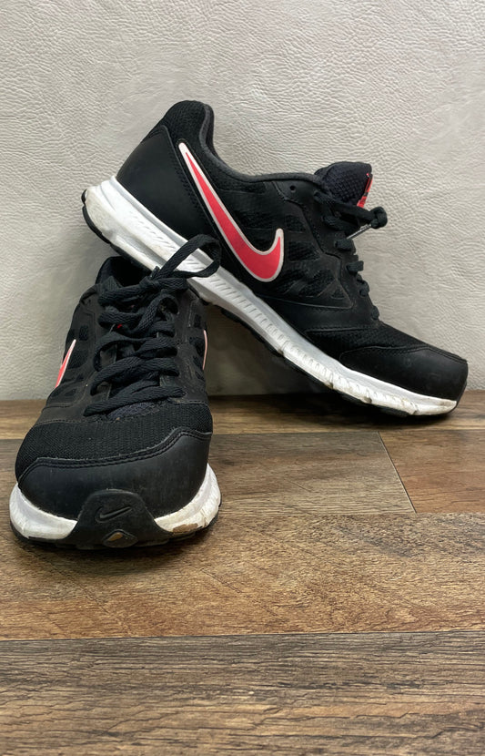 Nike Downshifter 6 Black Hyper Crimson White Running Shoes Size 10