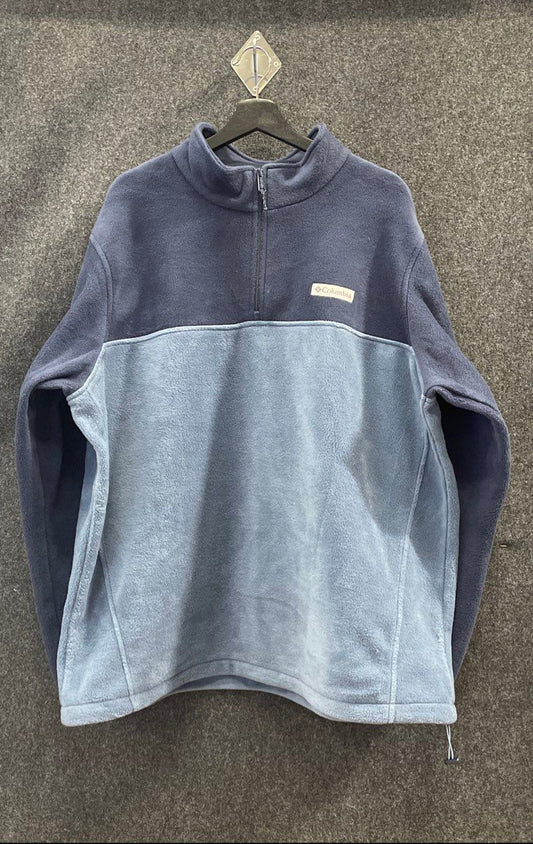 Columbia Men's Blue Colorblock Steens Mountain Half Zip Fleece Pullover Sz XXL