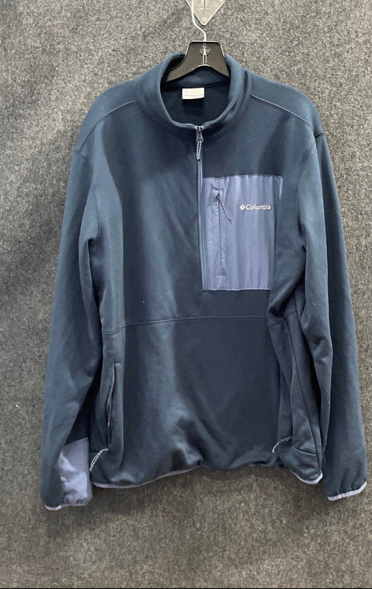 Columbia Men's Klamath Range II Half Zip Fleece Jacket Dark Blue Pullover Sz XL
