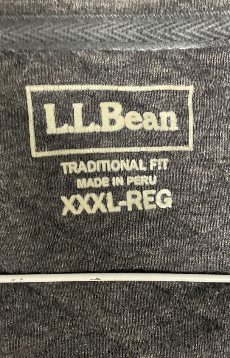 L.L. Bean Men's Quilted Full Zip Sweatshirt Jacket Gray Sz XXXL-REG