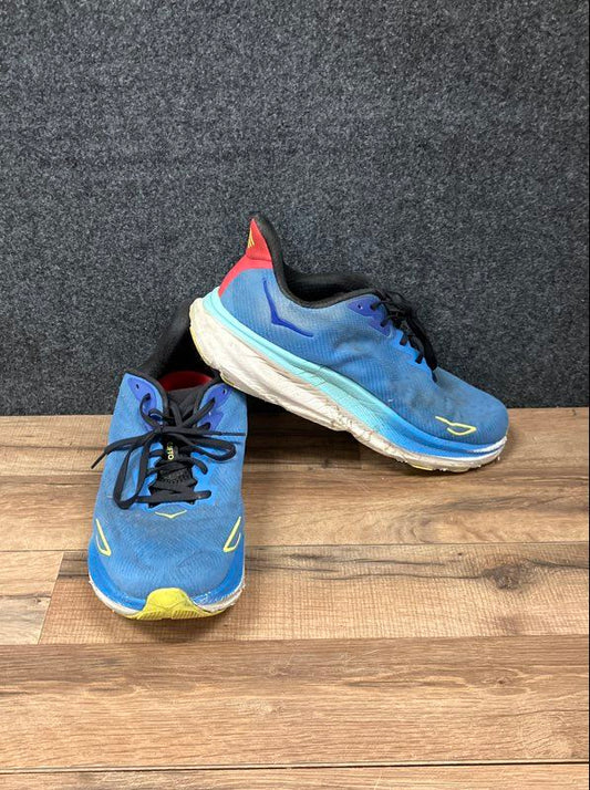 Hoka Clifton 9 Virtual Blue Cerise Men's Running Shoes Size 11.5