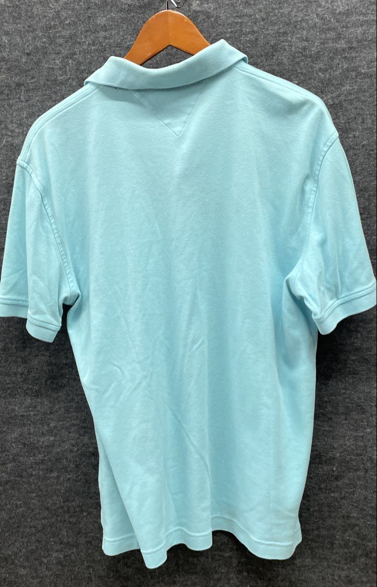 Tommy Hilfiger Men's Light Blue Custom Fit Short Sleeve Polo Shirt Sz XL