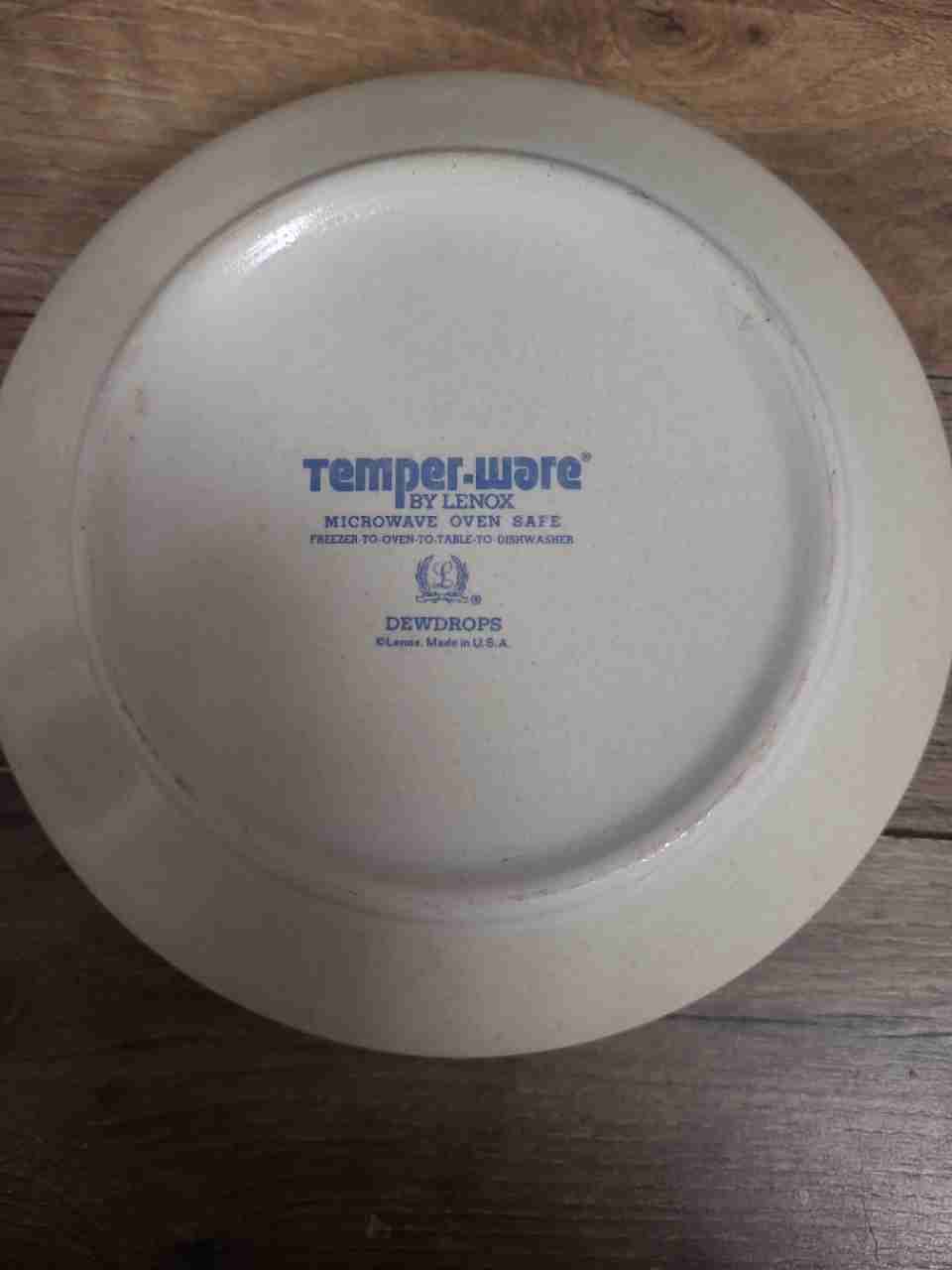 Lenox Dewdrops Temper-Ware Soup Cereal Bowl Set 4 Piece Vintage Made in USA