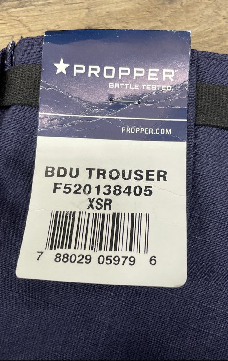 Propper Men's Navy Blue BDU Cargo Tactical Pants NWT XSR