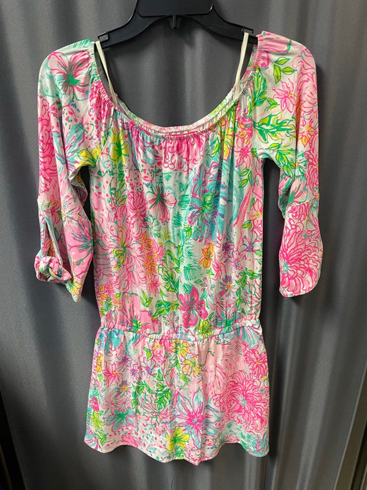 Lilly Pulitzer Lana Skort Romper Floral Multi-Color Women's Size XS