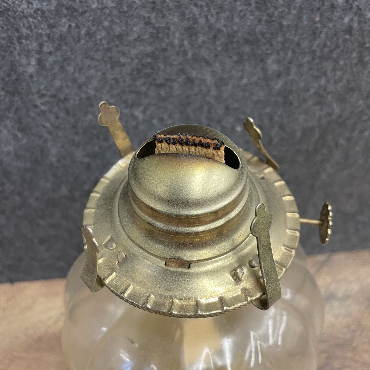 Vintage Style Glass Oil Lamp