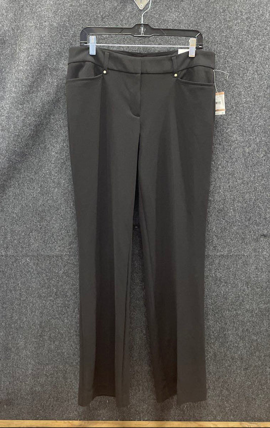 Anne Klein Women's Black Boot Leg Pants Trousers NWT Sz 12