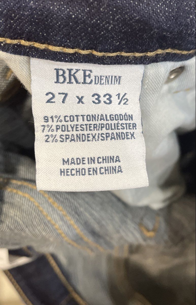 BKE Women's Parker Jeans Blue High Rise Bootcut Dark Wash Faded
