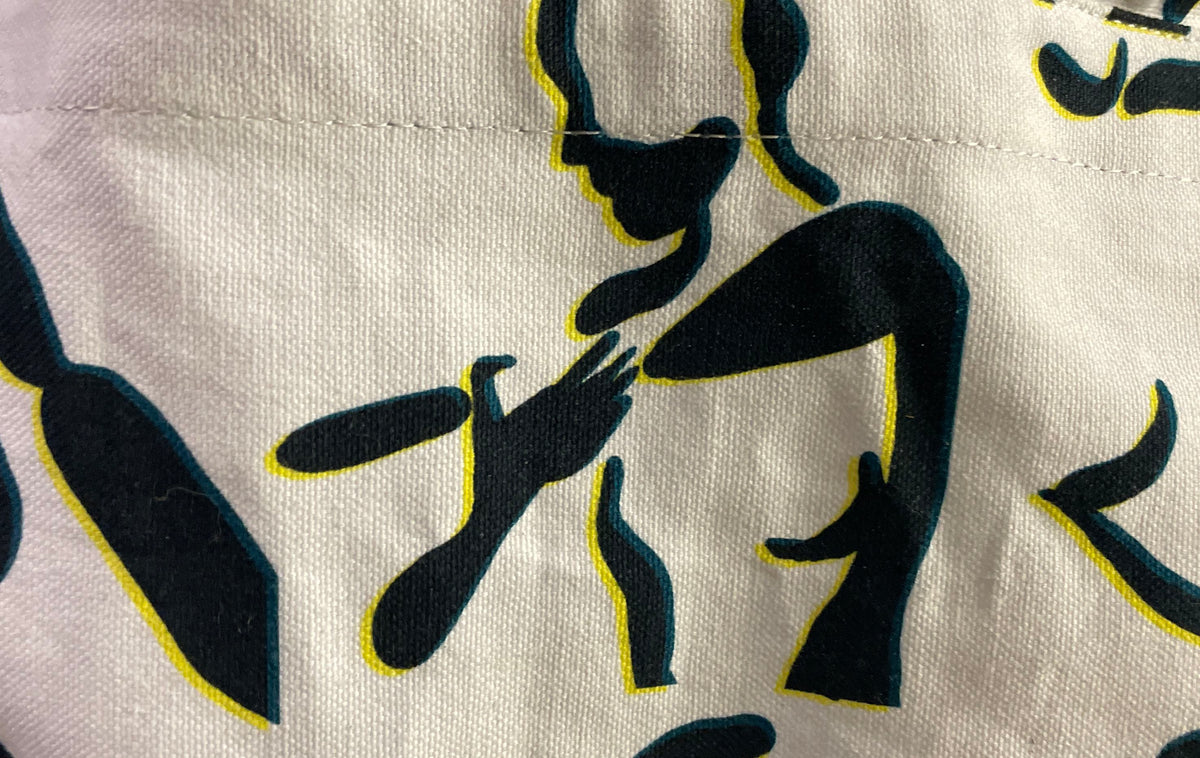 Athleta White Black Power of She Graphic Canvas Tote Bag NWT
