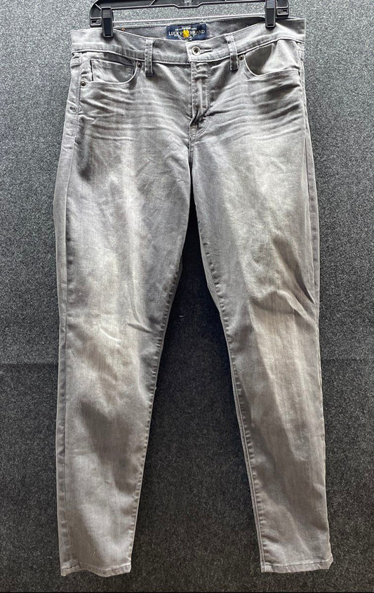 Lucky Brand Women's Gray Wash Stretch Denim Skinny Jeans Sz 12/31