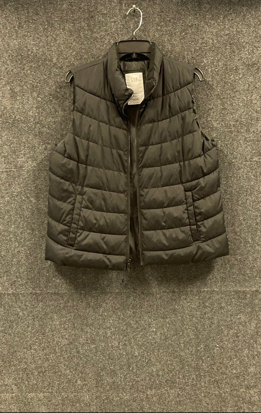 Gap Women's Black ColdControl Quilted Full Zip Puffer Vest Size L