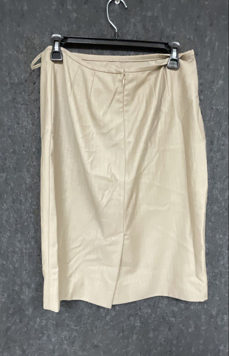 Calvin Klein Women's Tan Textured 2-Piece Blazer Skirt Suit Set Sz 6