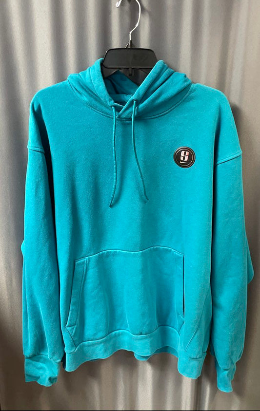 Nike Women's Sabrina Ionescu Teal Pullover Hoodie Signature Logo Sz XL