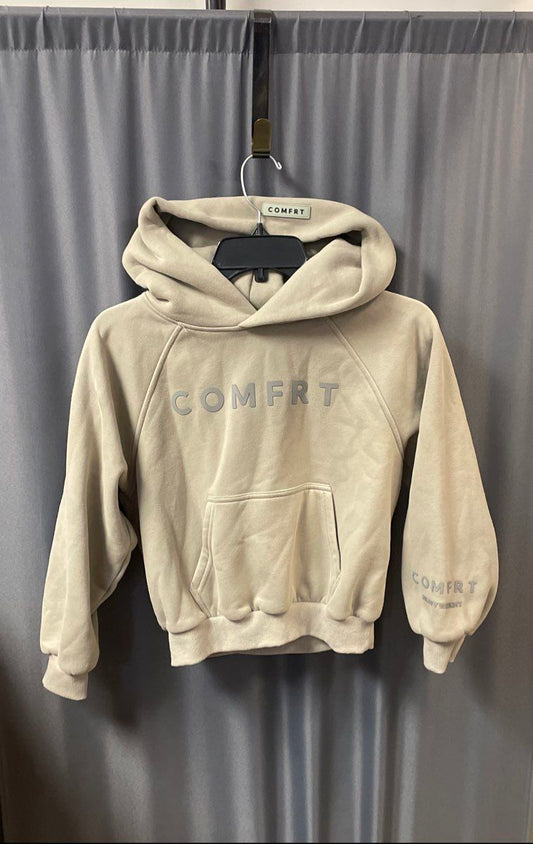 Comfrt Men's Gray Minimalist Heavyweight Oversized Pullover Hoodie Sz M