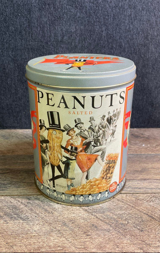 1989 Planters Mr. Peanut Limited Edition Collectors Tin 24 oz Vintage Style