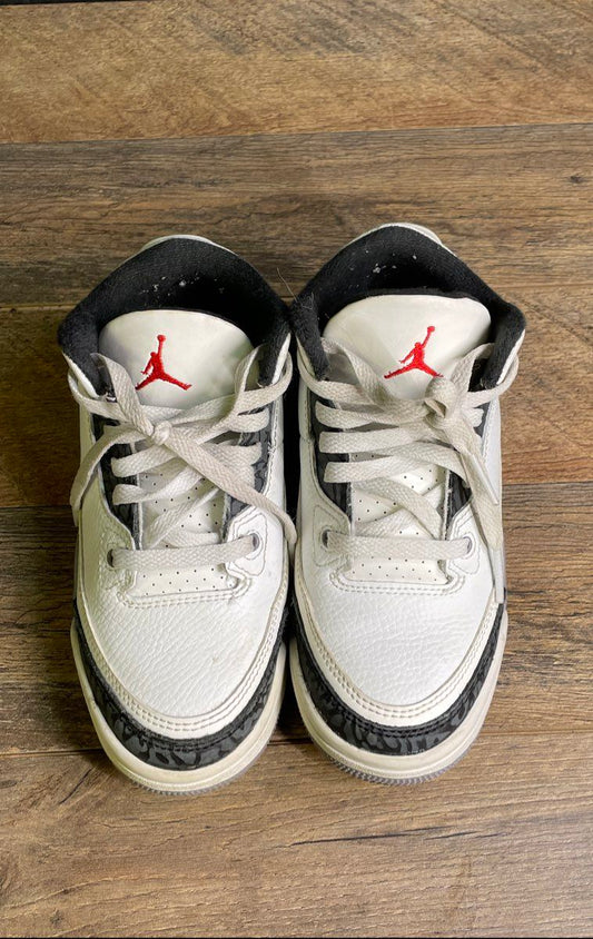 Nike Air Jordan 3 Retro White Cement Reimagined Toddler Sneaker Size 12C