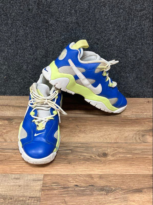 Nike Air Barrage Low GS Game Royal Volt White Sneakers Size 7Y FN6972-480