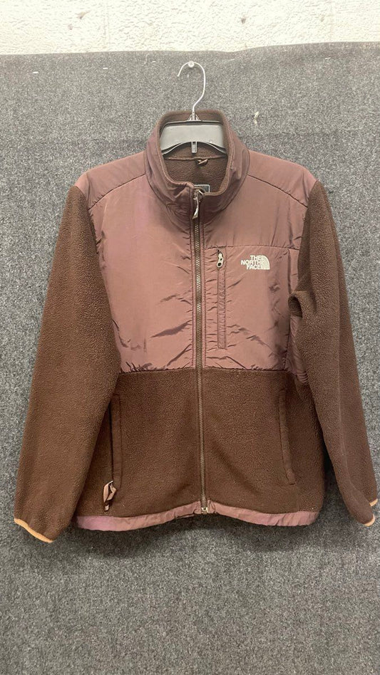 The North Face Women's Denali Fleece Jacket Brown Polartec Full Zip Sz Large