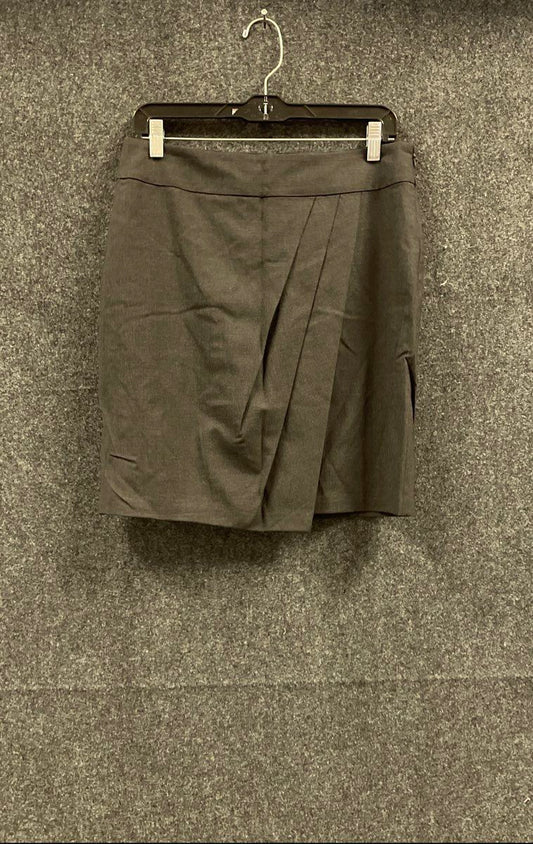 New Ann Taylor Women's Pencil Skirt Charcoal Draped Virgin Wool Sz 8 NWT