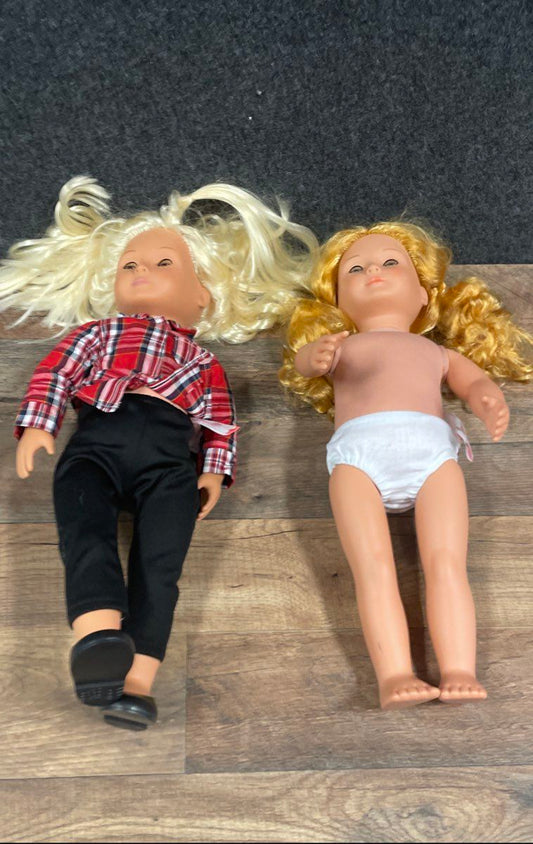 Our Generation Dolls Lot of 2 by Battat 18 Inch Blonde Hair Play Toys