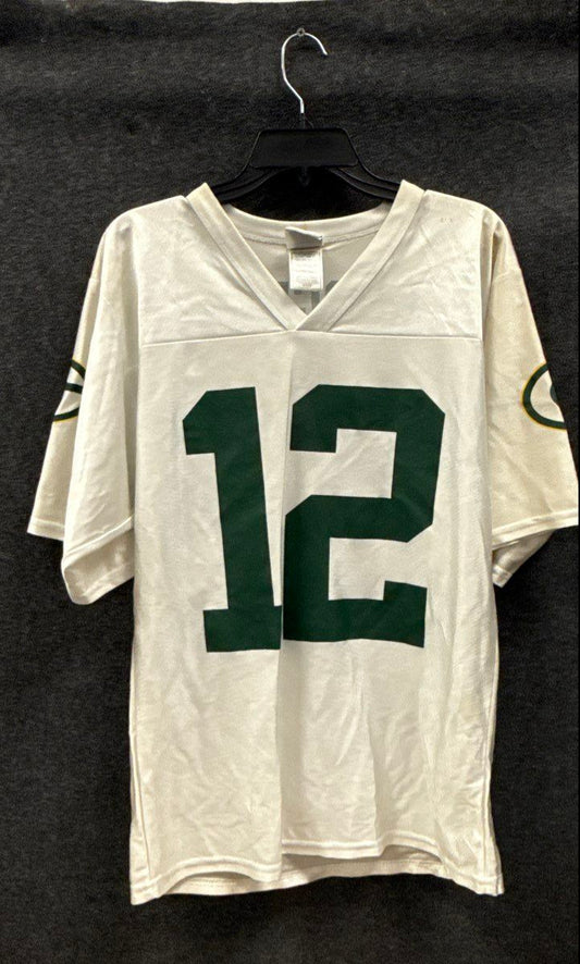 NFL Team Apparel Men's Green Bay Packers Aaron Rodgers Jersey White Sz S