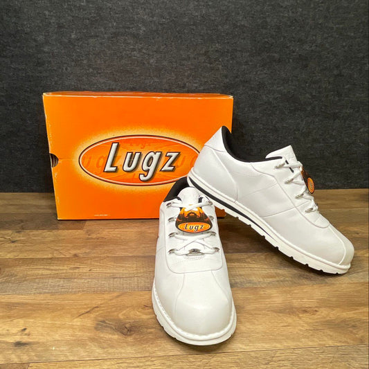 Lugz Z-Ro White Black Chrome Low Top Men's Sneakers Size 14 DS