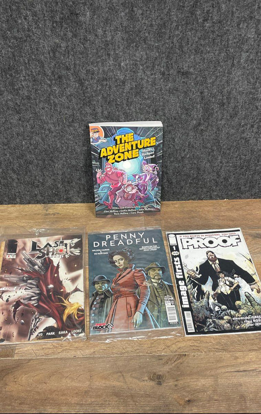 Indie Comic Lot of 4 The Adventure Zone TPB Proof #1 Penny Dreadful #1 Image