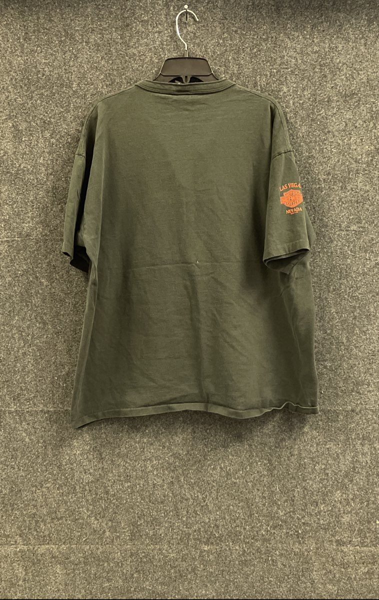 Vintage 1997 Harley-Davidson Las Vegas Nevada Single Stitch Henley Sz 2XL