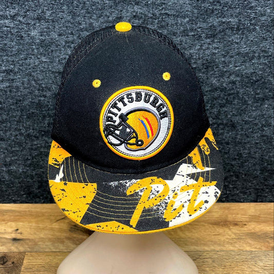 Professional Style Men's Pittsburgh Helmet Trucker Hat Snapback Black Yellow