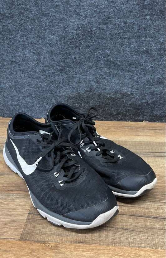 Nike Flex Supreme TR 4 Women's Black White Training Shoes Size 9