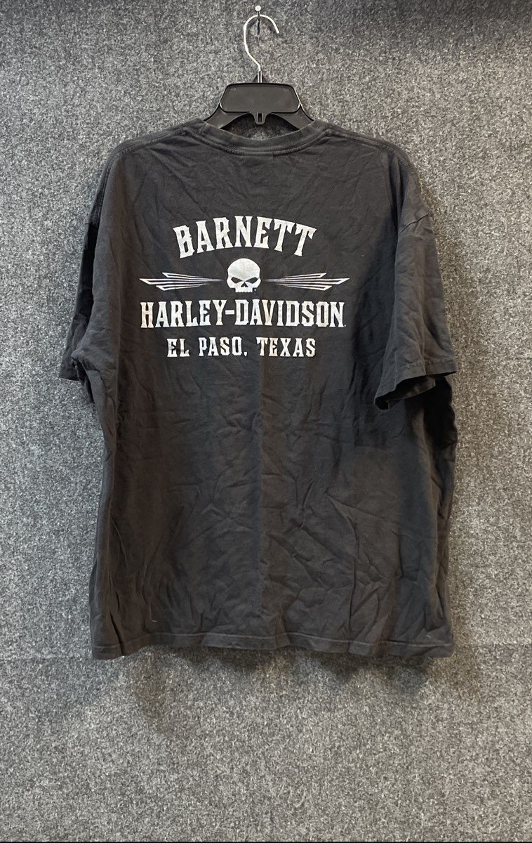 Harley-Davidson Barnett El Paso TX Skull Graphic T-Shirt Black Sz 2XL