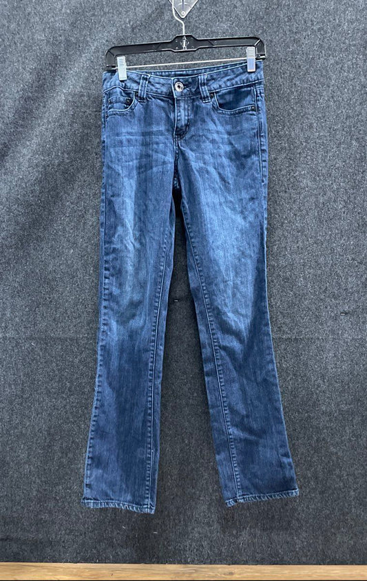 DKNY Jeans Women's Blue Straight Leg Medium Wash 5-Pocket Cotton Blend Sz 4R