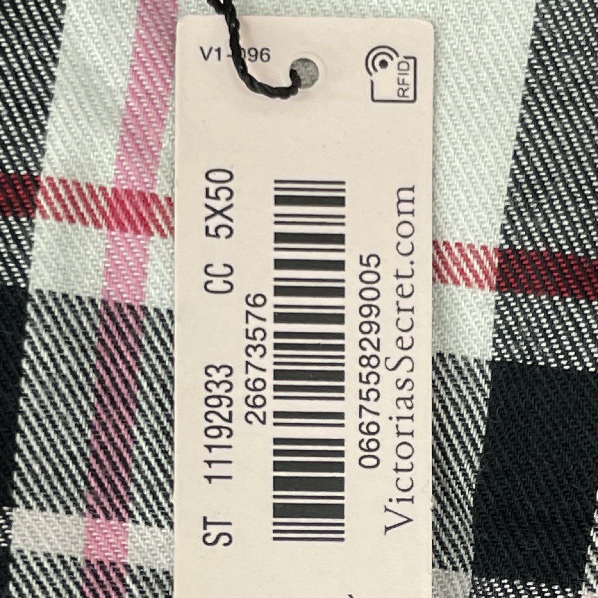 Victoria's Secret Women's Plaid Flannel Pajama Top Shirt NWT Size S