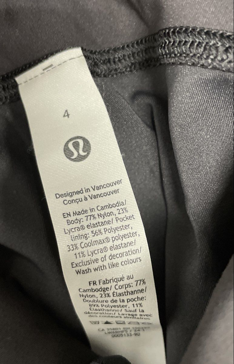 lululemon Women's Wunder Train High-Rise Tight 25" Gray Leggings Size 4