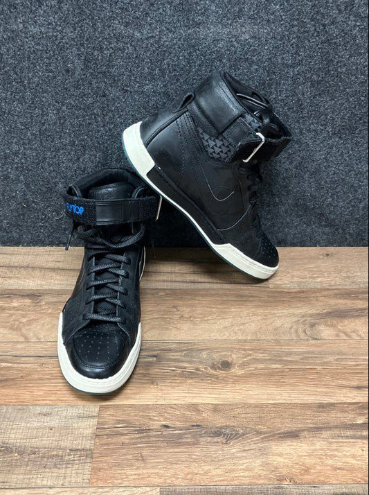 Nike Air Flytop Black White High Top Lifestyle Sneakers Men's Size 9.5