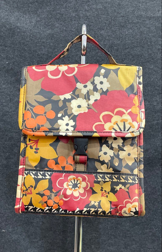 Vera Bradley Floral Insulated Lunch Bag Cooler Mini Purse Red Orange
