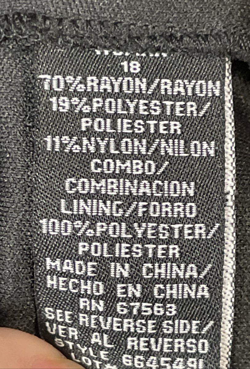 Dressbarn Collection Women's Black Tiered Ruffle Beaded Neckline Dress Sz 18