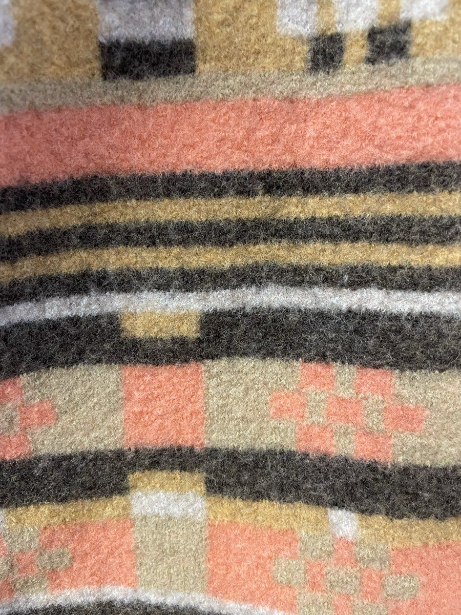 Toad & Co Women's Orange Geometric Patterned 100% Wool Sweater Skirt Size M