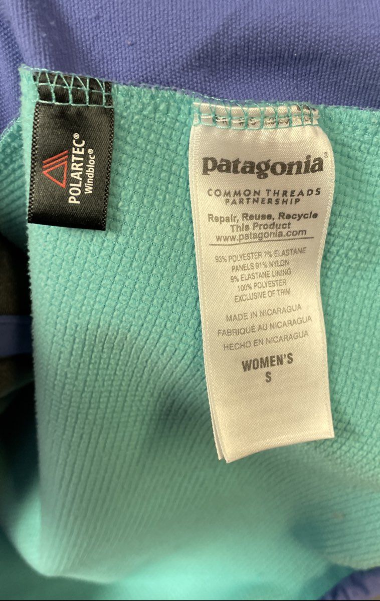 Patagonia Women's Purple Polartec Windbloc Softshell Jacket Sz S